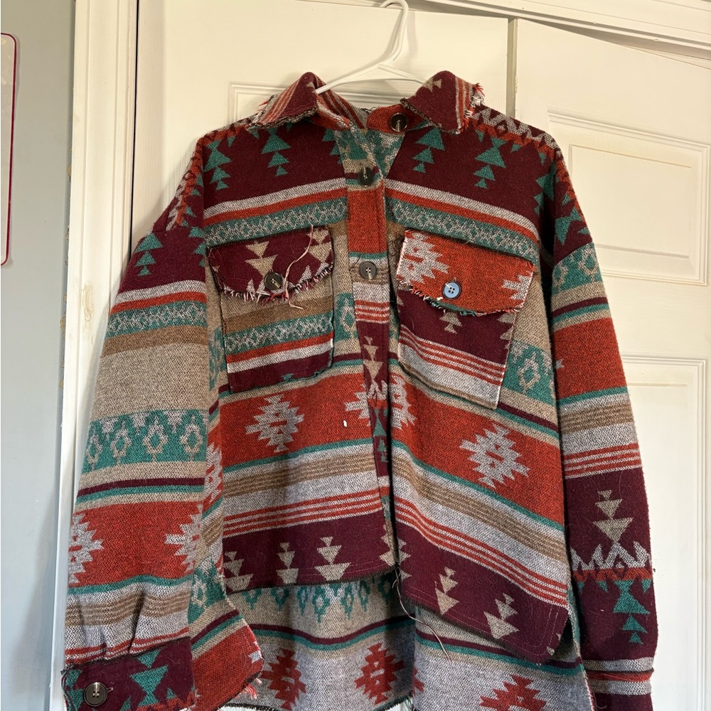 La Miel Southwestern Patterned Jacket